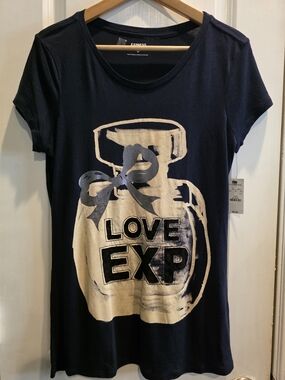NWT Express Navy Dreamweight Cotton Tee - Logo Label